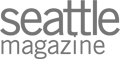The image shows the logo of "Seattle Magazine" with the words in lowercase, featuring a simple, modern font style.